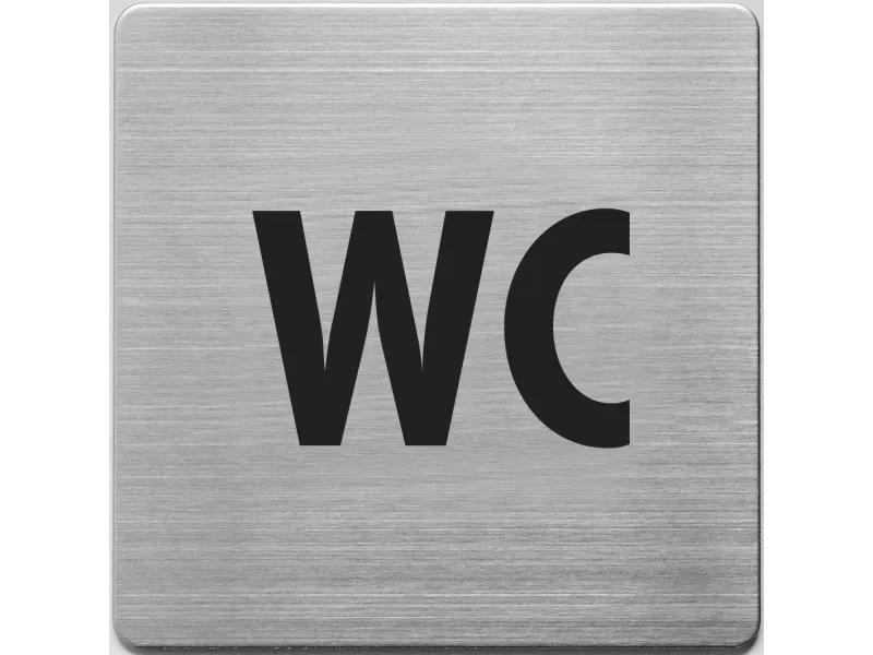Aluminijumski piktogram samolepljivi - WC Alco 