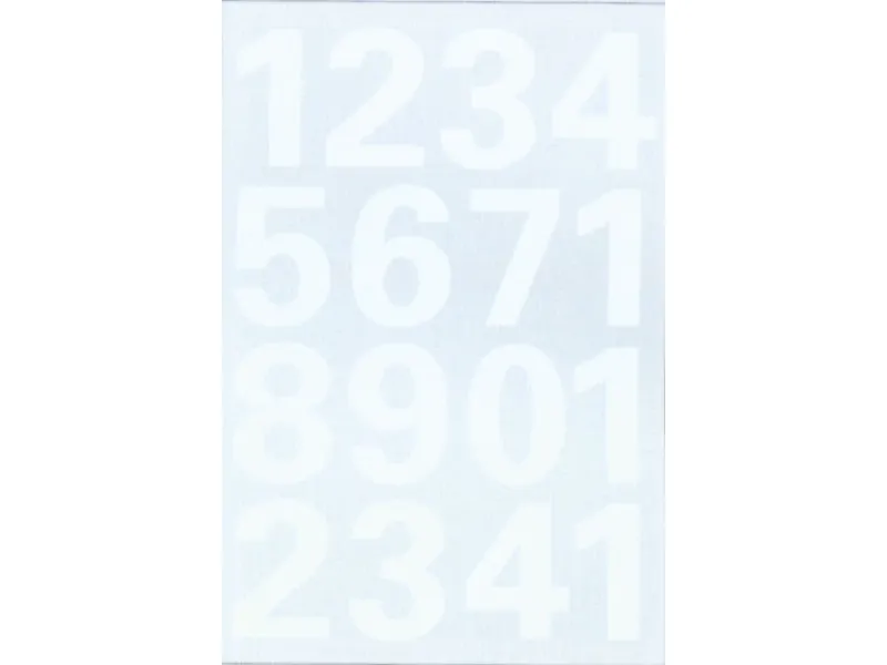 Samolepljivi brojevi 25mm na foliji 84x120mm, 2/1 Herma 
