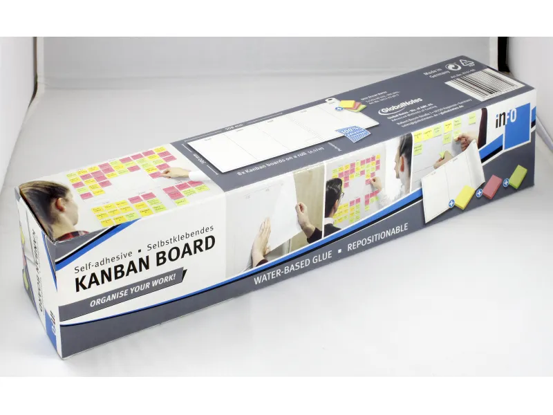 Samolepljivi KANBAN BOARD set u rolni 300mm x 4,57m Info Notes 