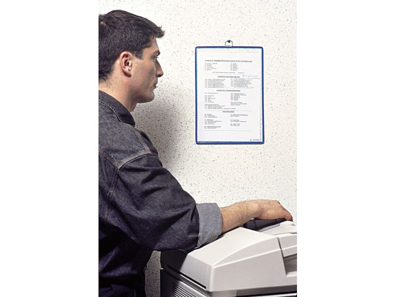 Ramovi sa folijom za kačenje na zid A4 uspravni pak. 1/5, Tarifold - Djois Tarifold plava