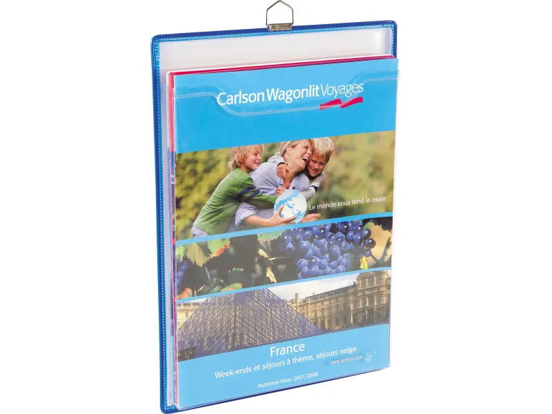 Džep za brošure A4 uspravni pak. 1/5, Tarifold - Djois Tarifold plava