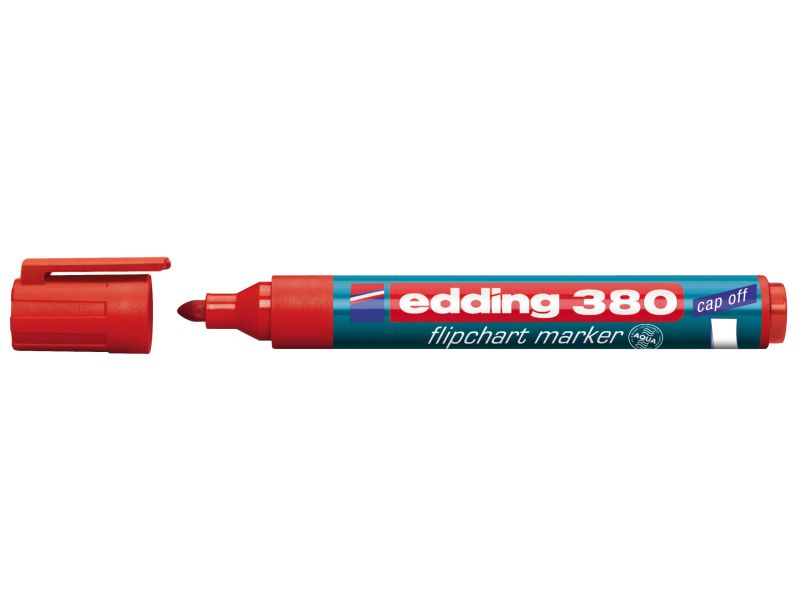 Flipchart marker E-380 1,5-3mm, zaobljeni Edding crvena
