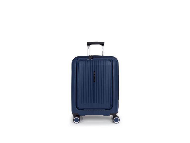 Kofer mali (kabinski) sa odeljkom za laptop PROŠIRIVI 40x55x22/25cm Polypropilen Brooklyn 41,7/47,4 l-3,1 kg Gabol metalik plava