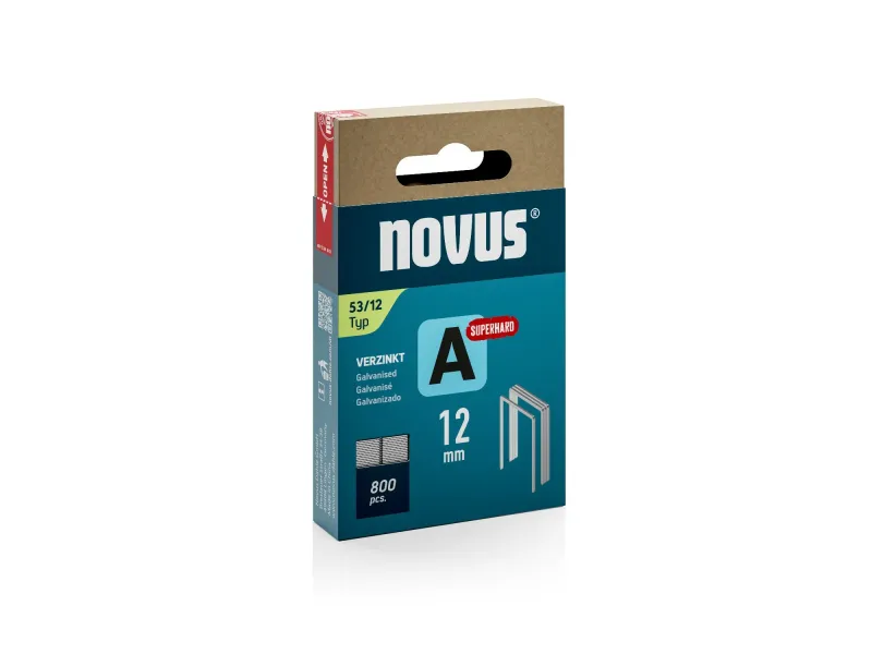 Klamerice Novus 53/12 čelične tip A, 1/800 Novus 