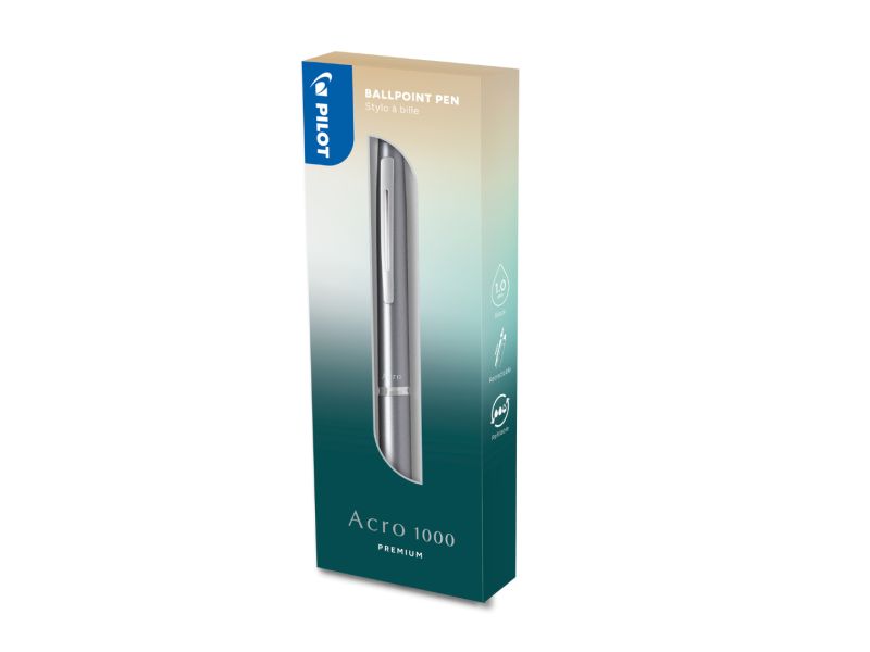 HEMIJSKA OLOVKA PILOT ACRO 1000 1.0 SREBRNA U POKLON KUTIJI