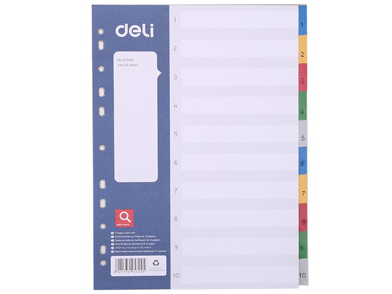 PREGRADNI INDEX DELI BROJEVI 1-10 - A4