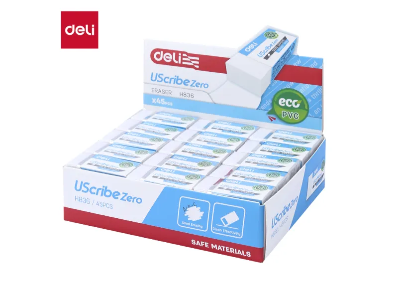 GUMICA DELI USCRIBE ZERO - EKO PVC 41x19x11mm BELA EH836