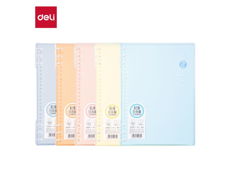 SVESKA DELI A5 SPIRALNA 40 LISTOVA PP KORICE 70g PAPIR HA5403