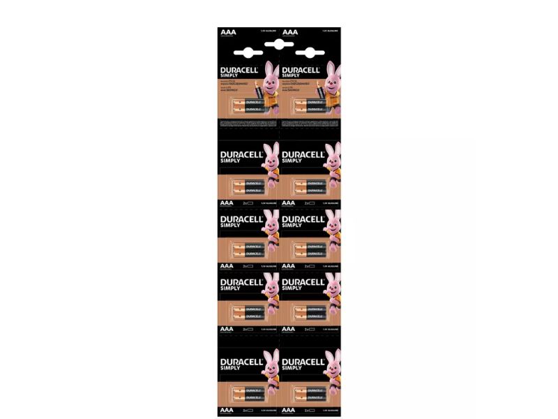 Baterija Duracell AAA LR3 1/20