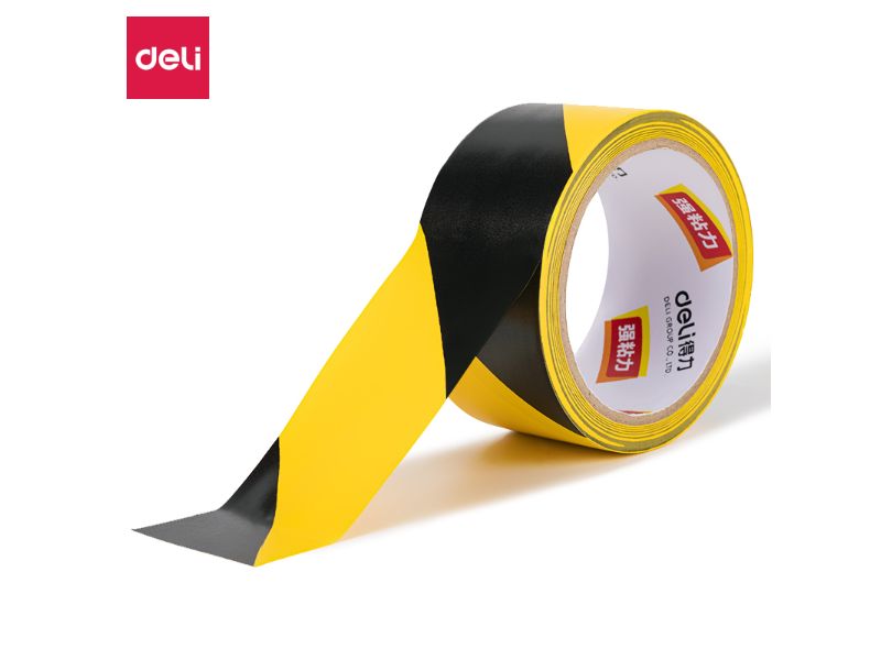 TRAKA DELI PVC ŽUTO-CRNA ZA OZNAČAVANJE 48mm*20y*140µm 33770