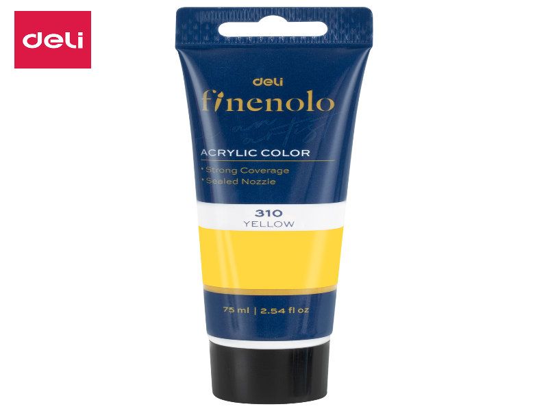 AKRILNA BOJA DELI U TUBI ŽUTA 75ml EC75-YL