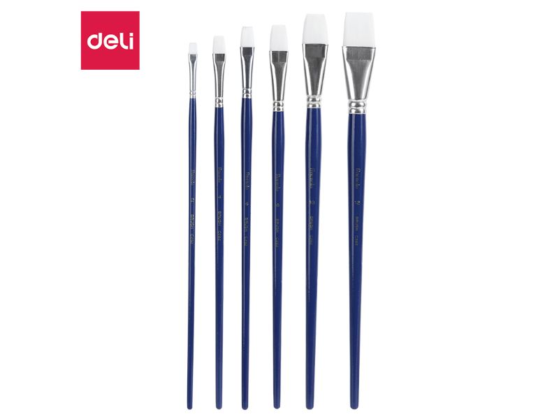 ČETKICA UMETNIČKA DELI RAVNA BELA BR 12 SET 1/6 EC282-12
