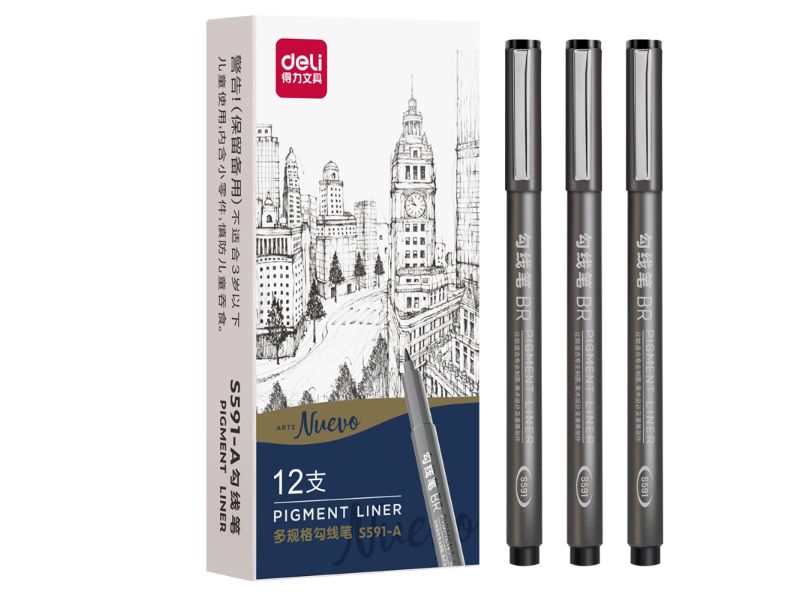 FLOMASTER FINELINER DELI ZA CRTANJE - PIGMENTNO MASTILO 1/1 S591-A 015