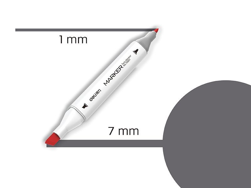 MARKER SKETCH DELI TOPLO SIVA