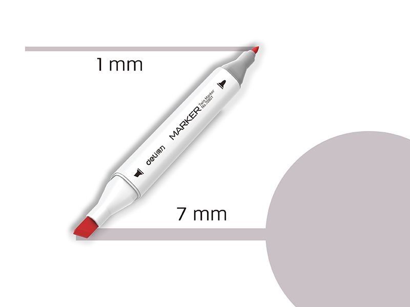 MARKER SKETCH DELI SVETLO TOPLO SIVA