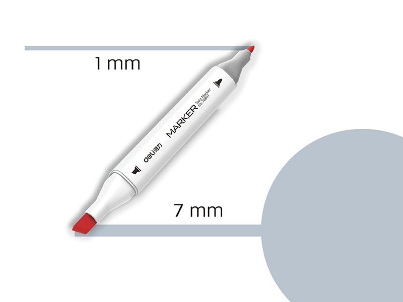 MARKER SKETCH DELI ZELENO-SIVA