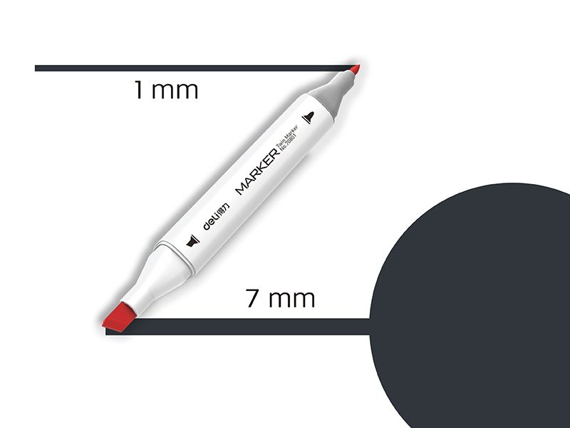 MARKER SKETCH DELI PLAVO-SIVA