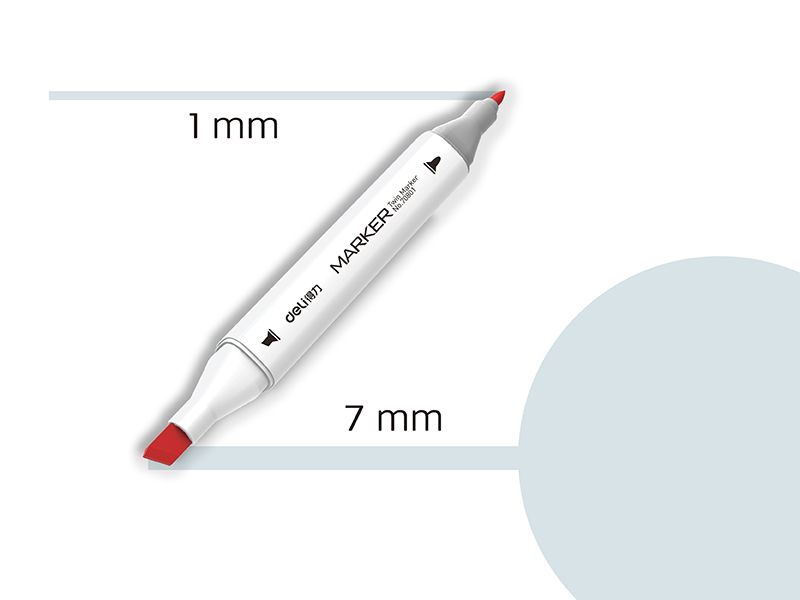 MARKER SKETCH DELI SVETLO SIVA