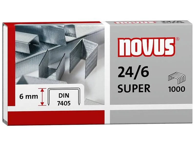 Klamerice Novus 24/6 super, 1/1000, 30 listova Novus 