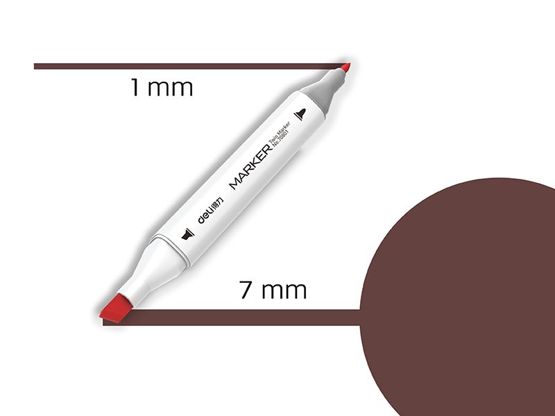 MARKER SKETCH DELI KESTEN BRAON