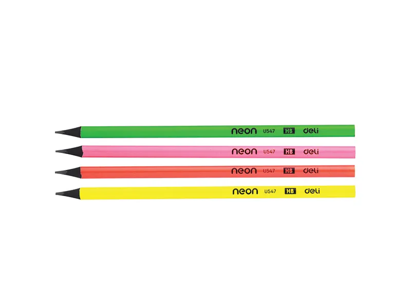 GRAFITNE OLOVKE TROUGAONE CRNE - NEON 1/12