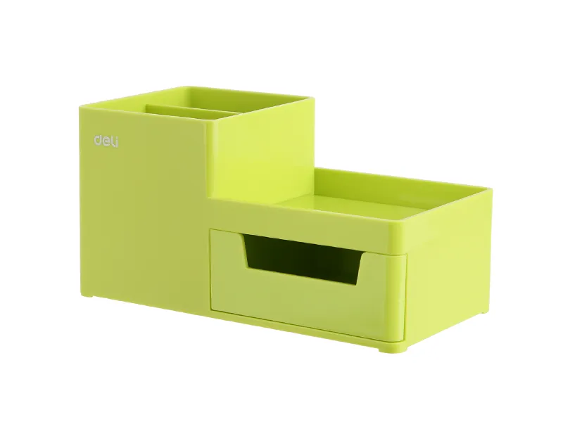 STONI ORGANIZER OD ABS PLASTIKE, 1 FIOKA, 3 ODELJKA - ZELENI