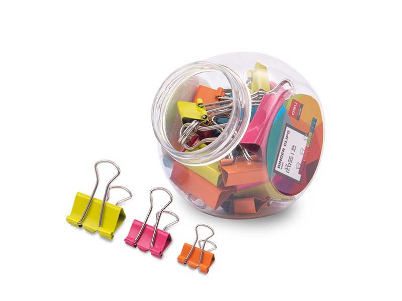 ŠTIPALJKE ZA PAPIR U BOJI 25/19/15x0,4mm (mix veličina)
