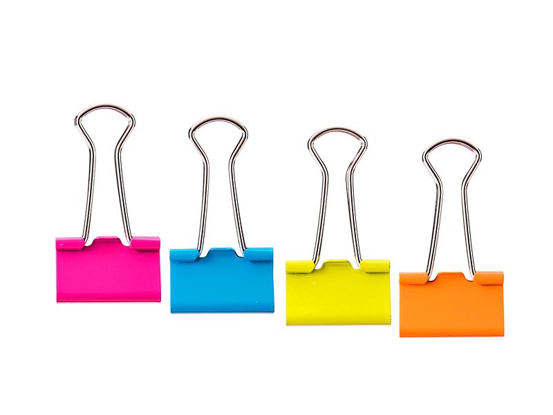 ŠTIPALJKE ZA PAPIR U BOJI 25x0,4mm