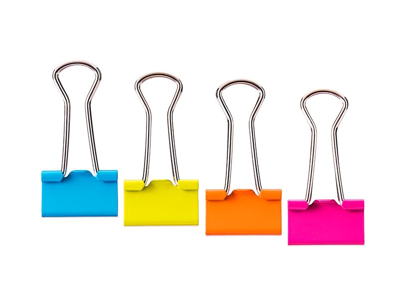 ŠTIPALJKE ZA PAPIR U BOJI 19x0,4mm